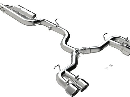 MBRP Exhaust VW Golf R MK8 (2022) 3  Catback - Quad Split Rear  Valve Delete  T304 Stainless Steel Hot on Sale