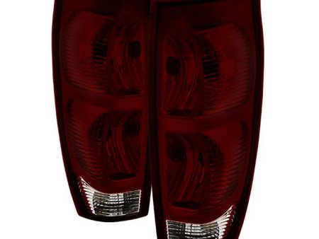 Xtune Tail Lights Chevy Avalanche (02-06) [OE Style] Chrome Housing   Red Smoke Lens Sale